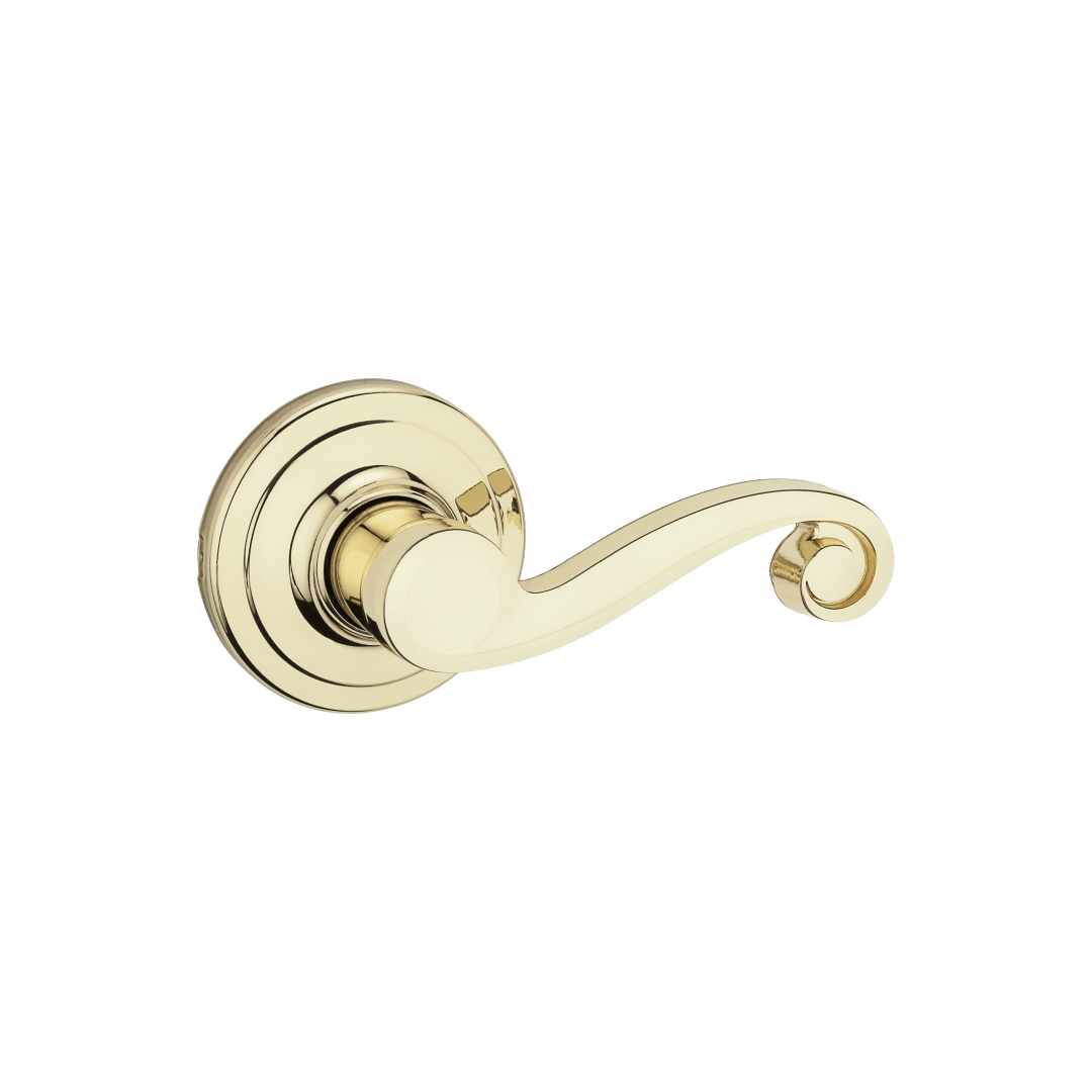 Lido Right-Handed Half-Dummy Lever in Polished Brass