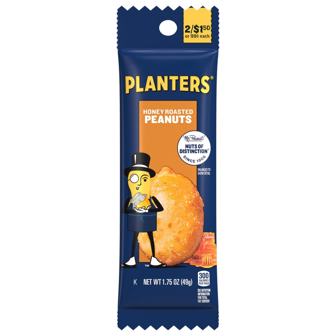 PLANTERS Honey Roasted Peanuts Tube 108ct