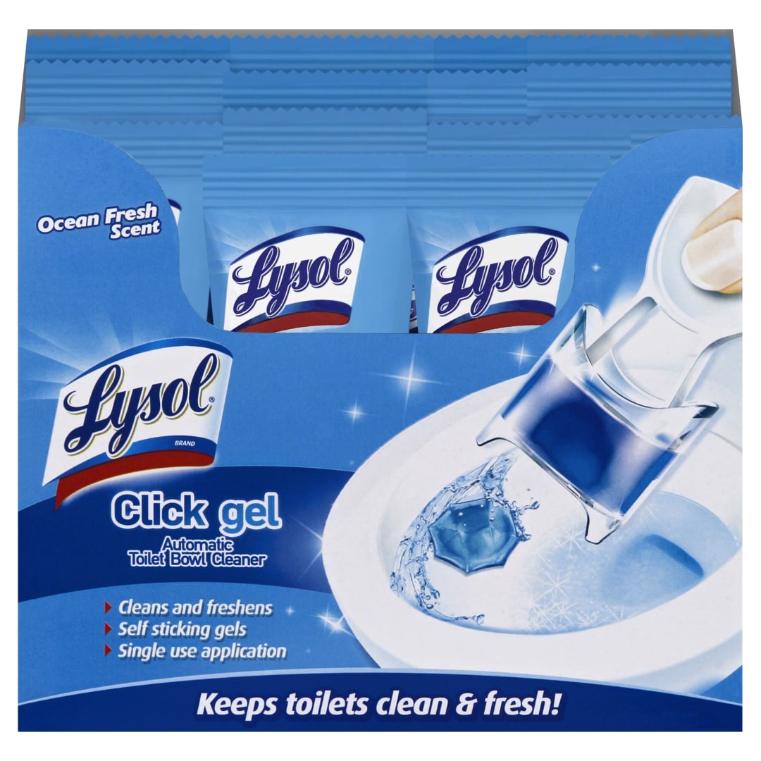 LYSOL® Automatic Toilet Bowl Cleaner - Click Gel Ocean Fresh 18/1 ct.
