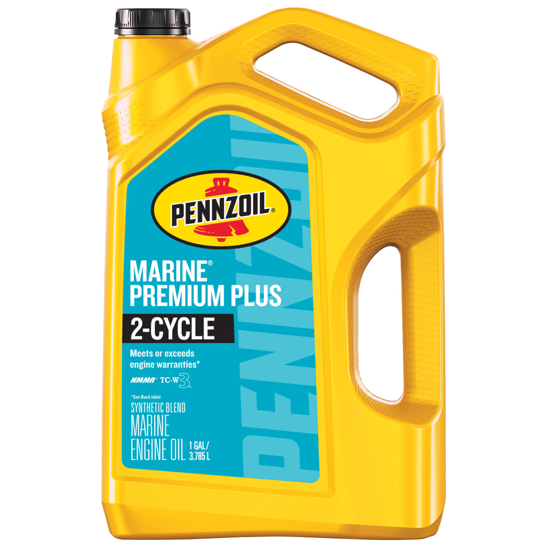 Pennzoil Marine Premium Plus 2-Cycle Synthetic Blend Engine Oil, 1 Gallon