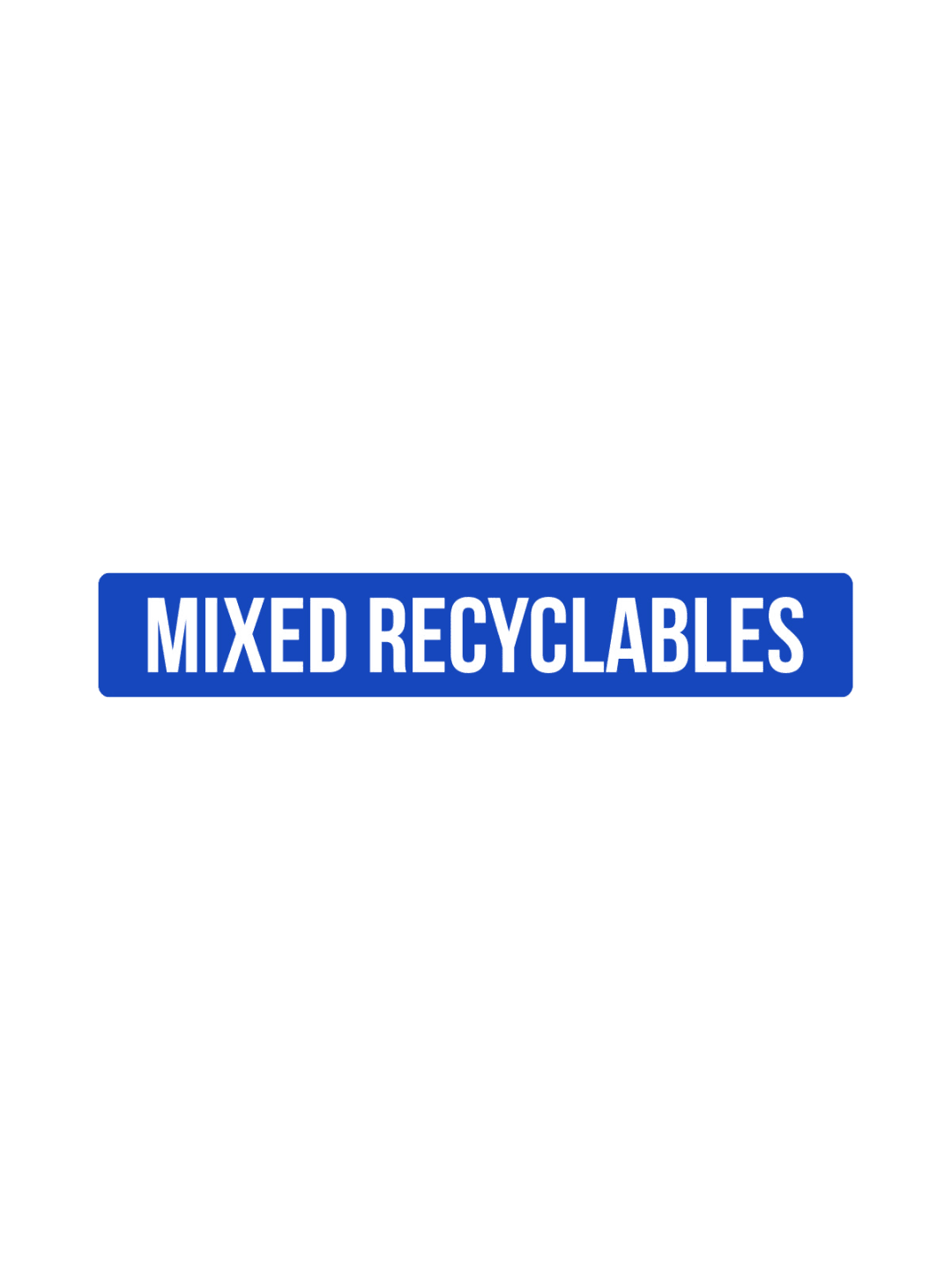  FUSION - Label - Hd Front-Load - Mixed Recyclables - Blue