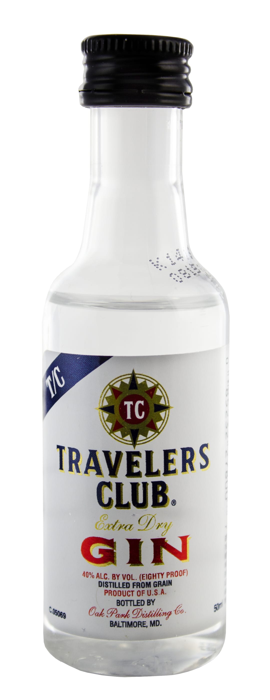 Travelers Club Dry Gin 50ml 80 Proof