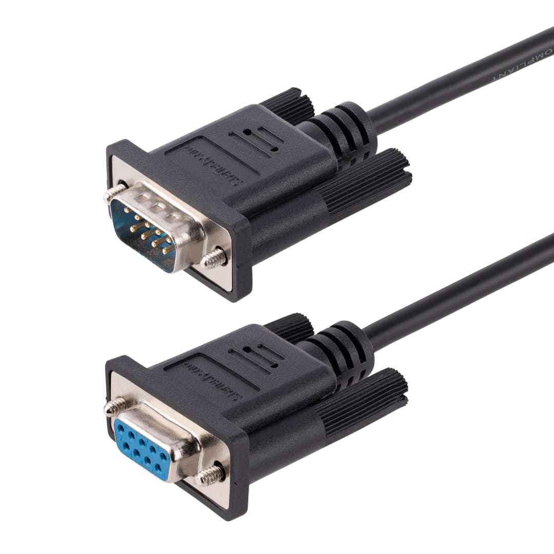 3m DB9 RS232 Serial Null Modem Cable F M