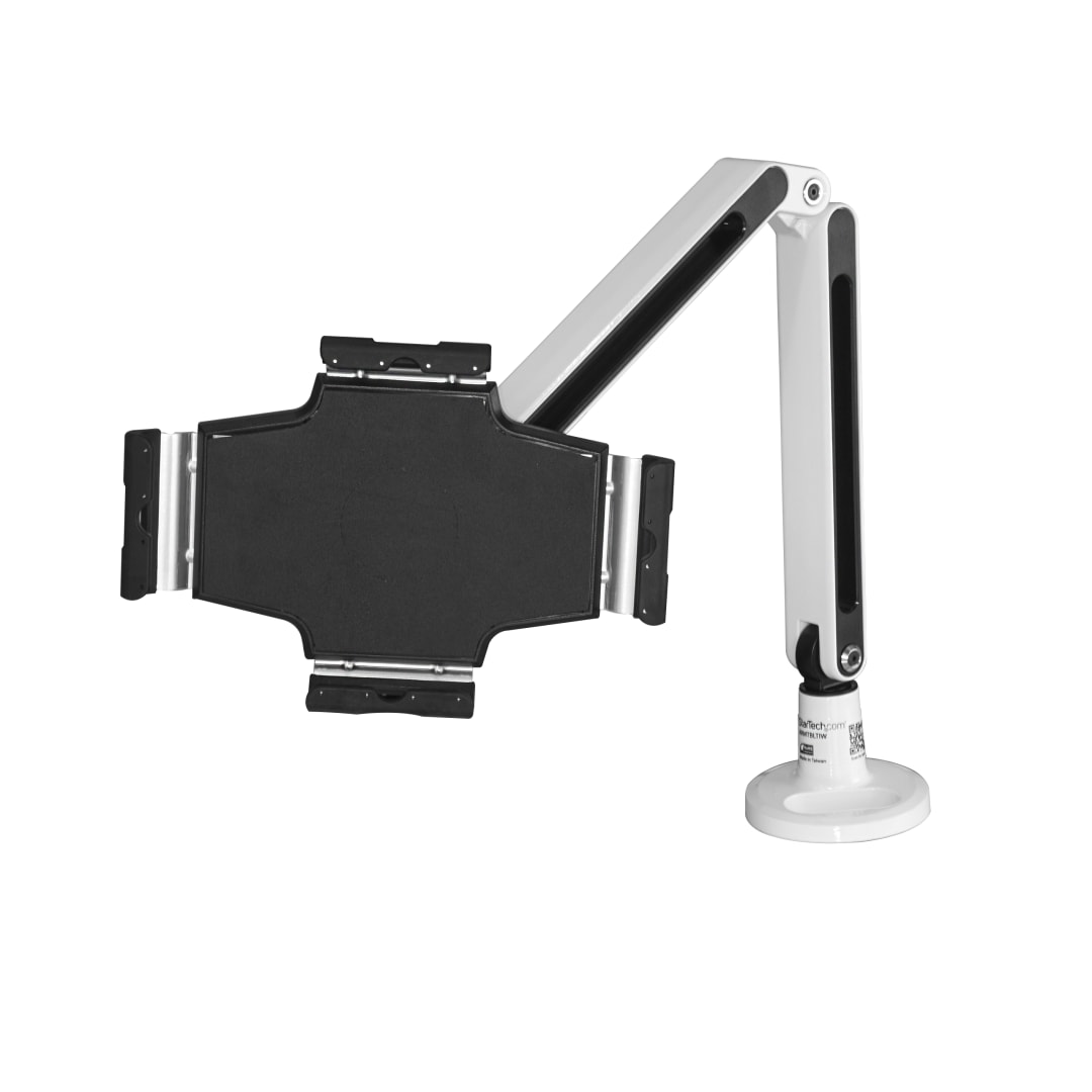 Desk-Mountable Tablet Arm - White