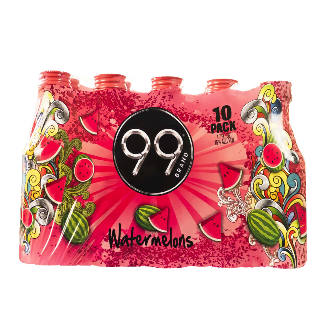 99 Watermelon Malt Beverage 10 Pack 50ml 30 Proof