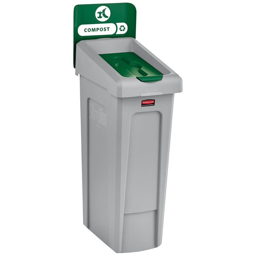 Rubbermaid Commercial Products SLIM JIM 23 Gallon 1-Stream Compost Station