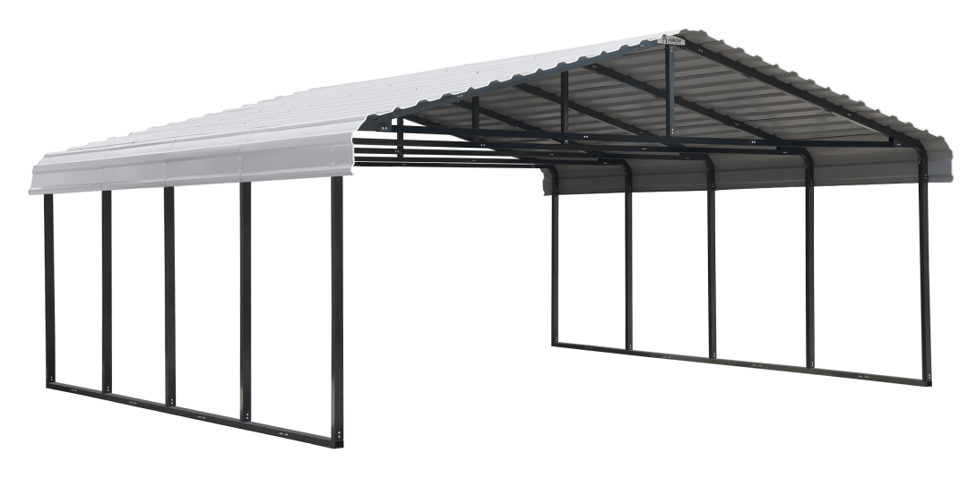 Arrow Galvanized Steel Carport, 20x20x7