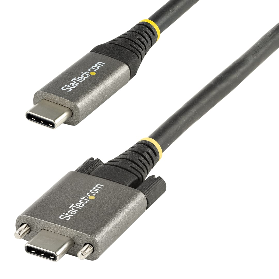 USB C to C Gen 2 10Gbps side screws locking type 1m VBL
