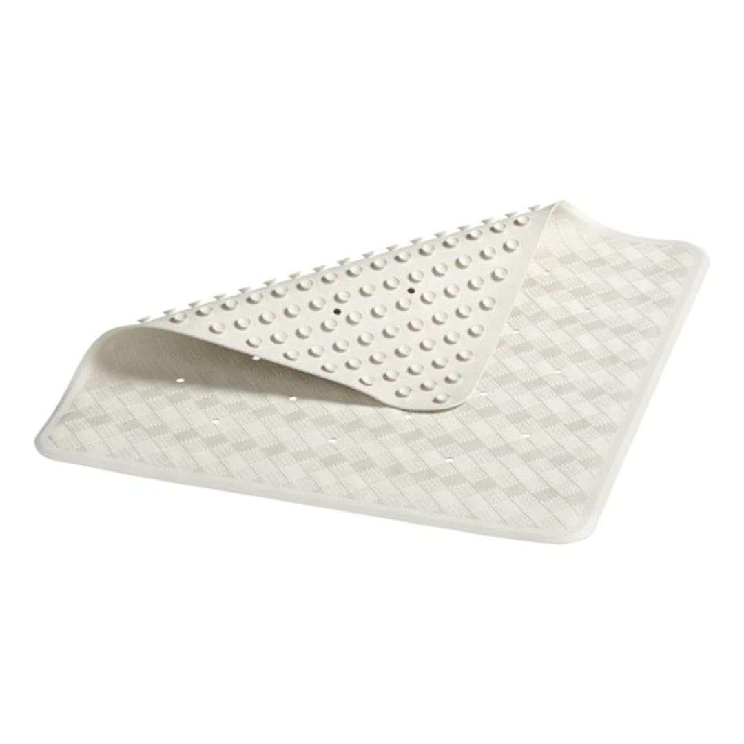 SAFTI GRIP BATH MAT LARGE PDQ -WHT