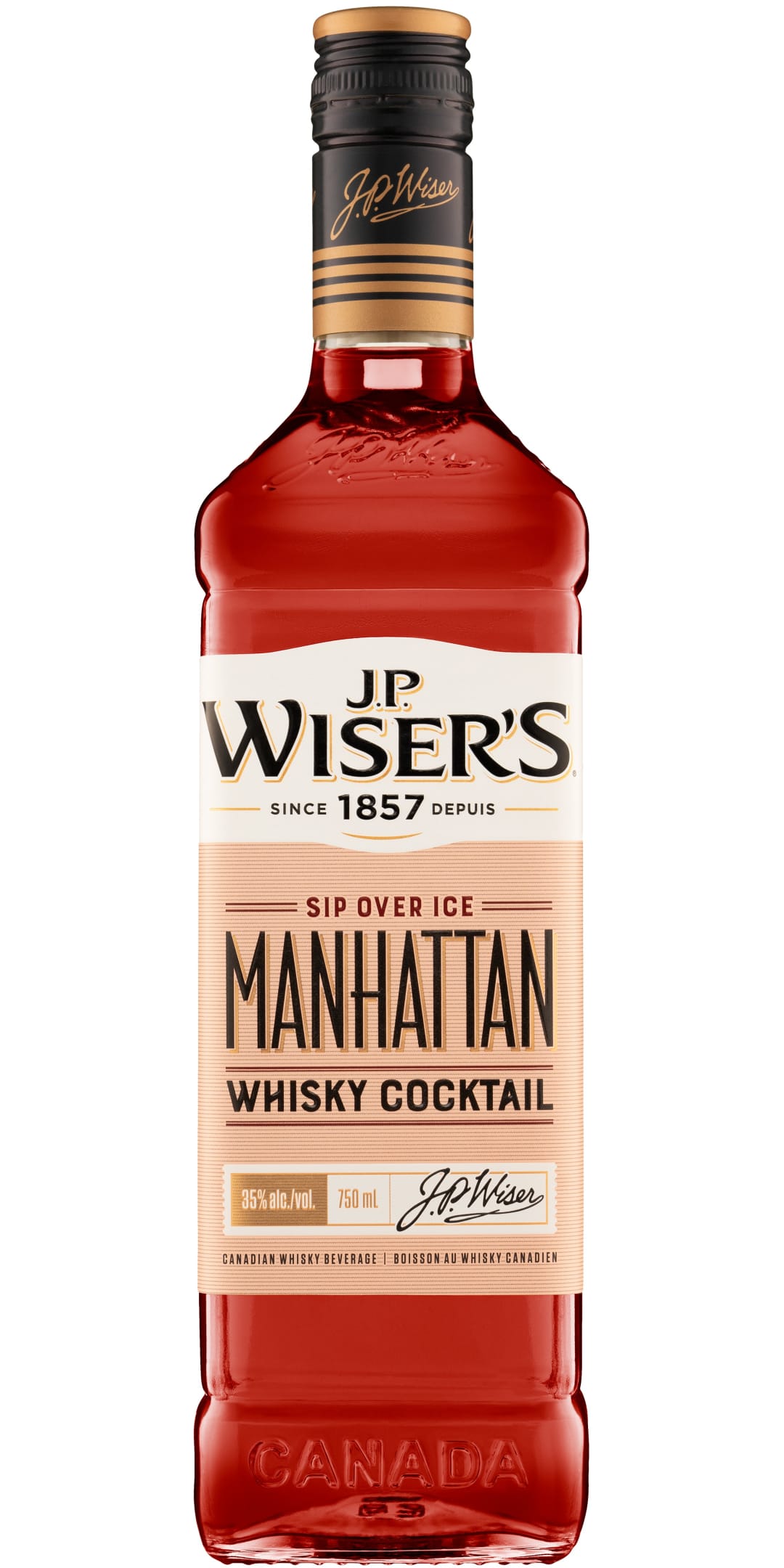 J.P. Wiser's Manhattan Cocktail 750ml 70 Proof