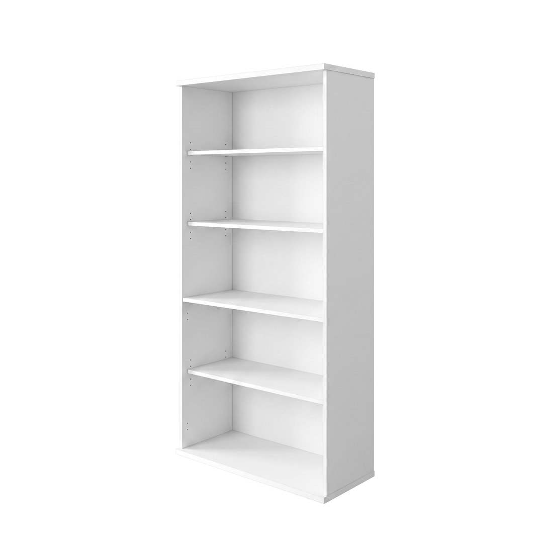 Cornerstone 5-Shelf Bookcase, White