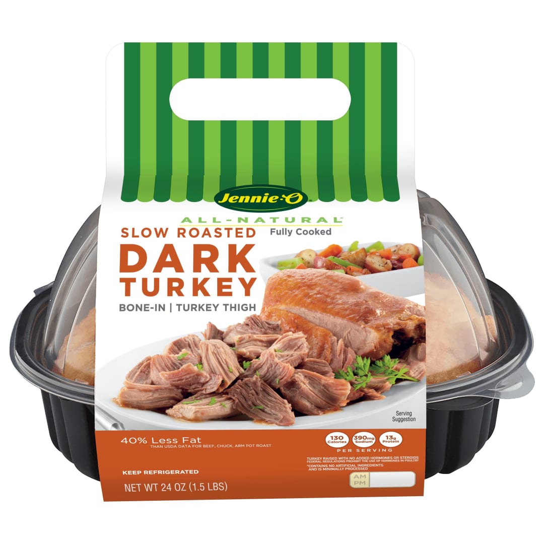 JENNIE-O Slow Roasted Dark Turkey, Bone-in, Skin-on, with Sleeve