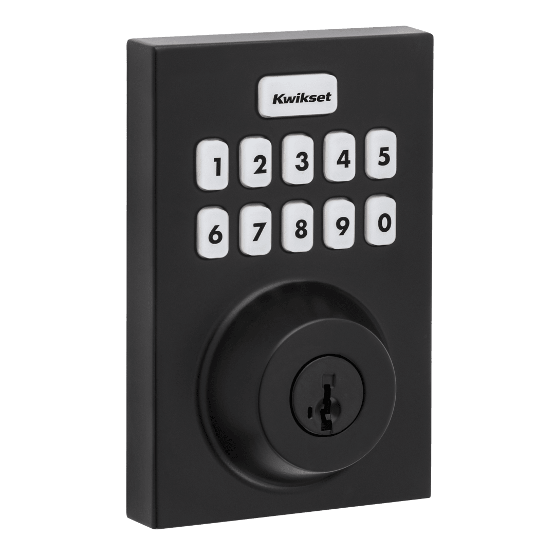 Home Connect 620 Keypad Connected Smart Lock with Z-Wave Technology featuring SmartKey Security™ in Matte Black