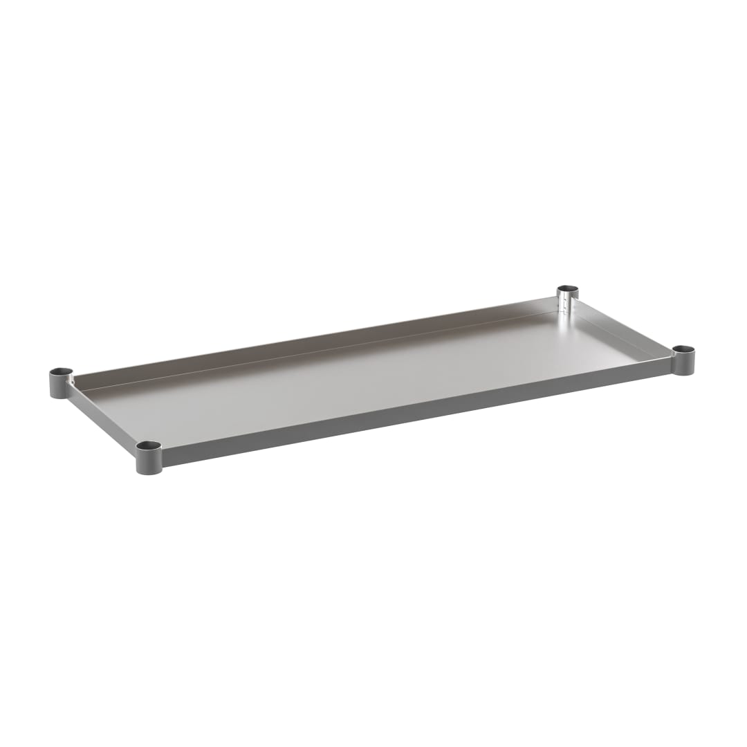 Woodford Galvanized Under Shelf for Prep and Work Tables - Adjustable Lower Shelf for 24" x 48" Stainless Steel Tables