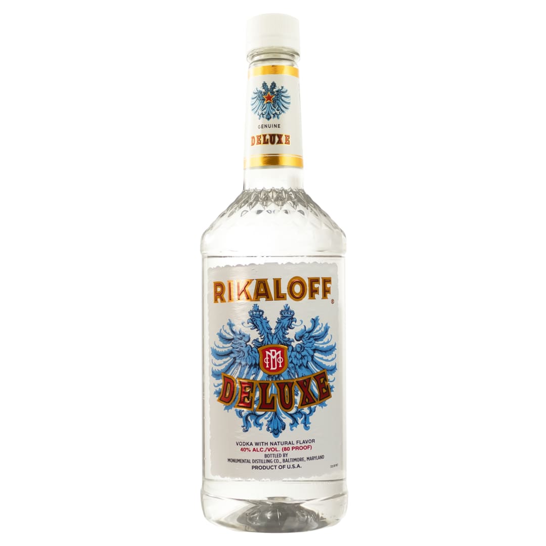 Rikaloff Deluxe Vodka 1l Plastic Bottle 80 Proof