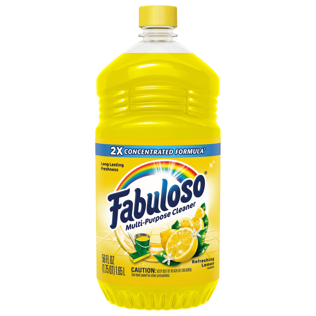 Fabuloso Multi-Purpose Cleaner, 2X Concentrated Formula, Refreshing Lemon Scent, 56 oz