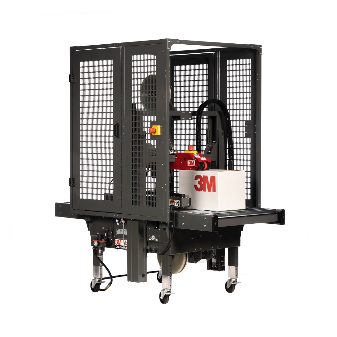 Fechador de caixas randômico 3M-Matic™ 8000r com o 3M™ Cabeçote de Fita AccuGlide™ V, enfitamento de 2 pol. (50,8 mm)