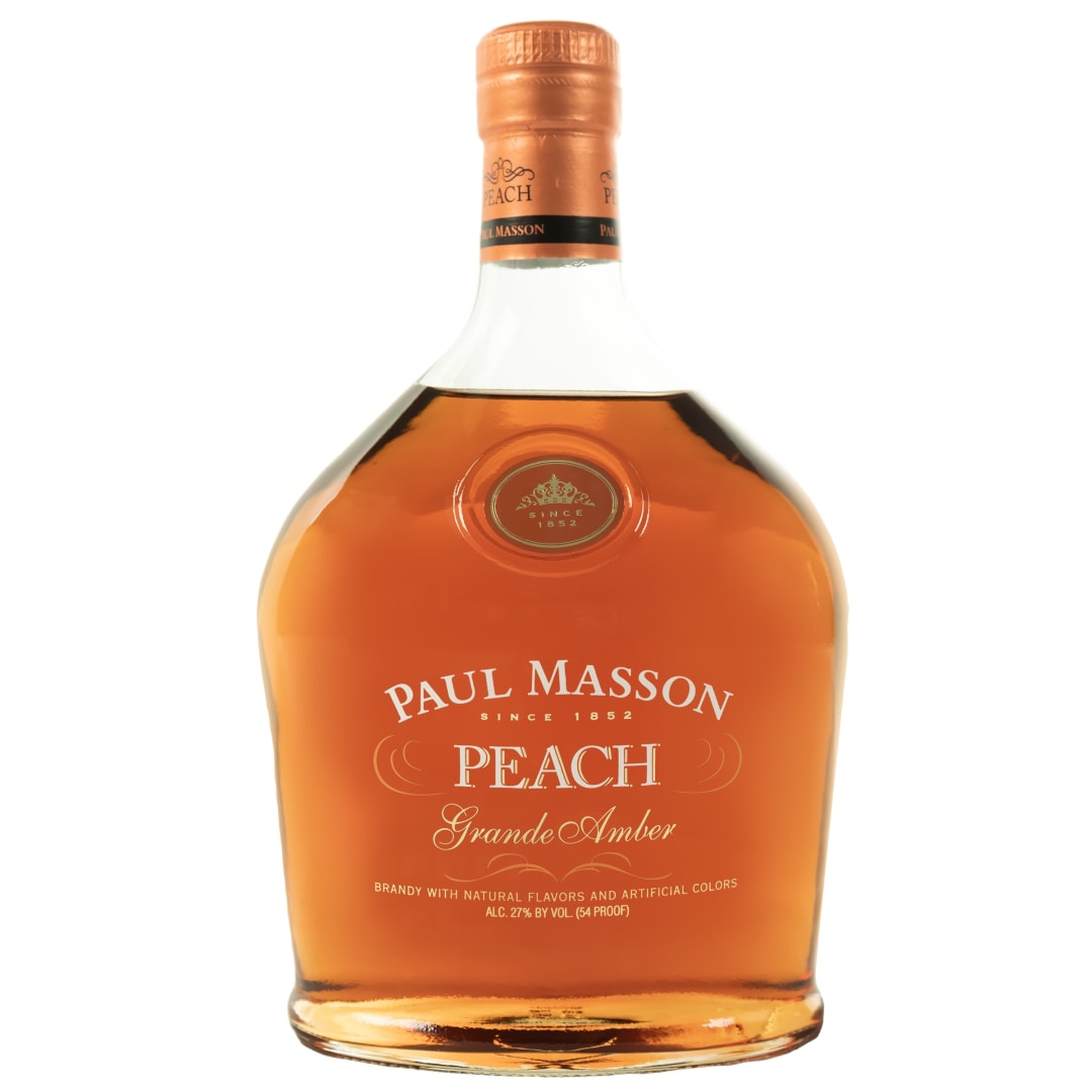 Paul Masson Grande Amber Peach Brandy 750ml 54 Proof