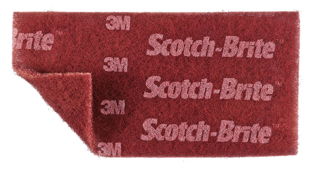 Folha de Acabamento Scotch-Brite™ Multi-Flex – 114 mm x 229 mm, A Muito Fino, Vermelha