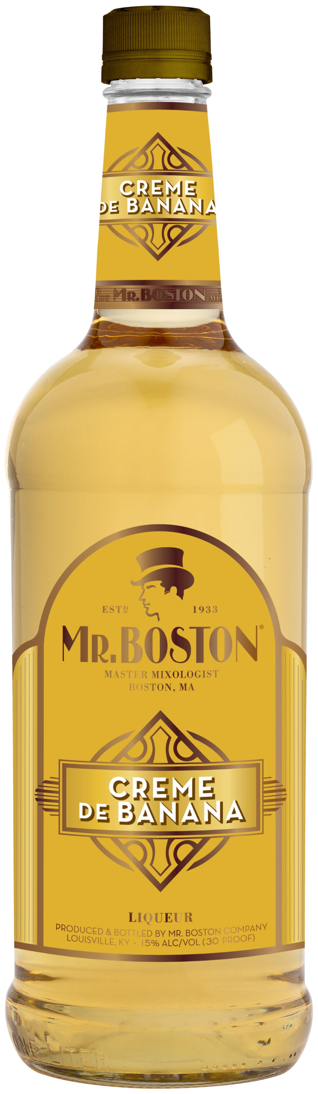 Mr. Boston Creme De Banana Liqueur 1l 30 Proof