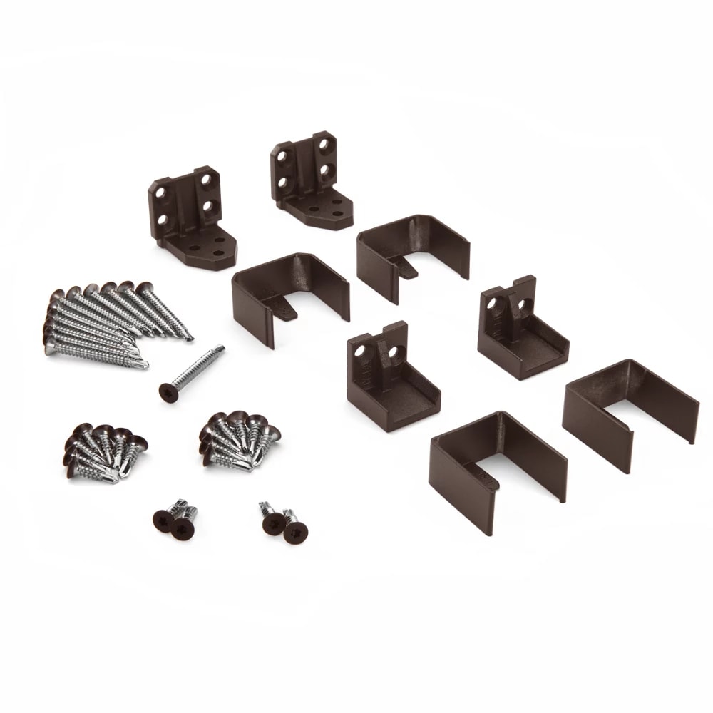 Trex® Select™ Aluminum Railing Horizontal Fixed Bracket in Burnished Bronze - pack