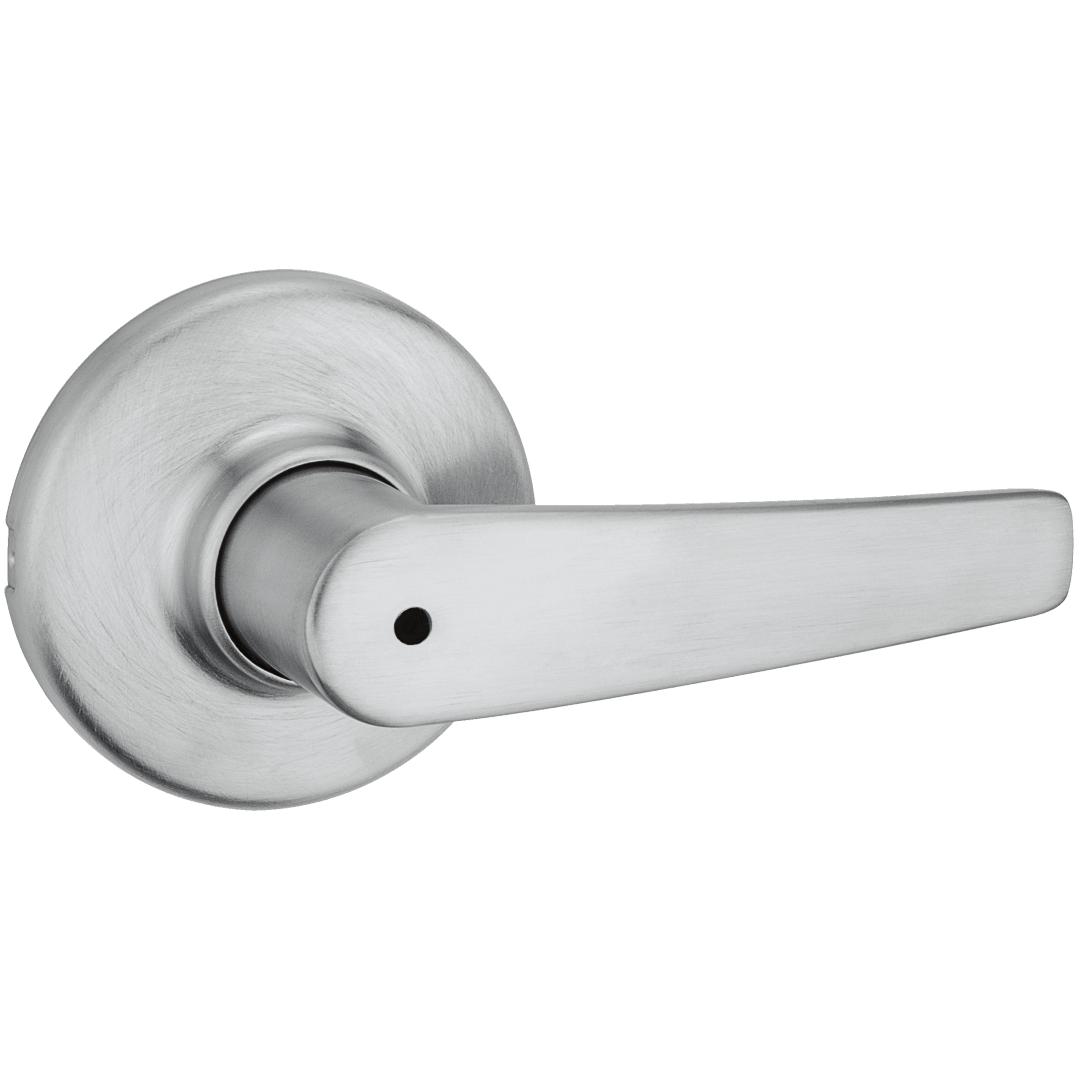 Delta Round Bed/Bath Lever in Satin Chrome