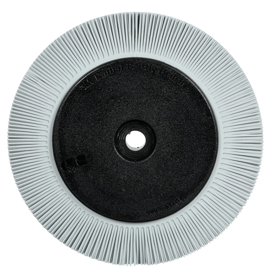 Scotch-Brite™ Hassas Radyal Bristle Fırça, PN-RB, 120+, 203,2 mm x 25,4 mm x 31,75 mm (8 inç x 1 inç x 1-1/4 inç), Tip S, Flanşlı