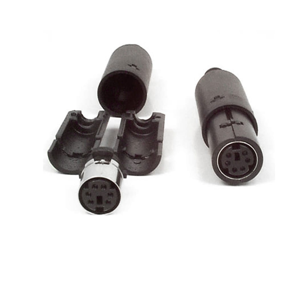 6-pin MiniDIN Female Solder Connector