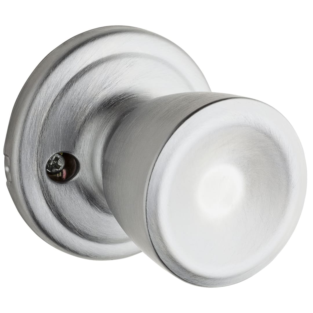 Abbey Dummy Doorknob in Satin Chrome