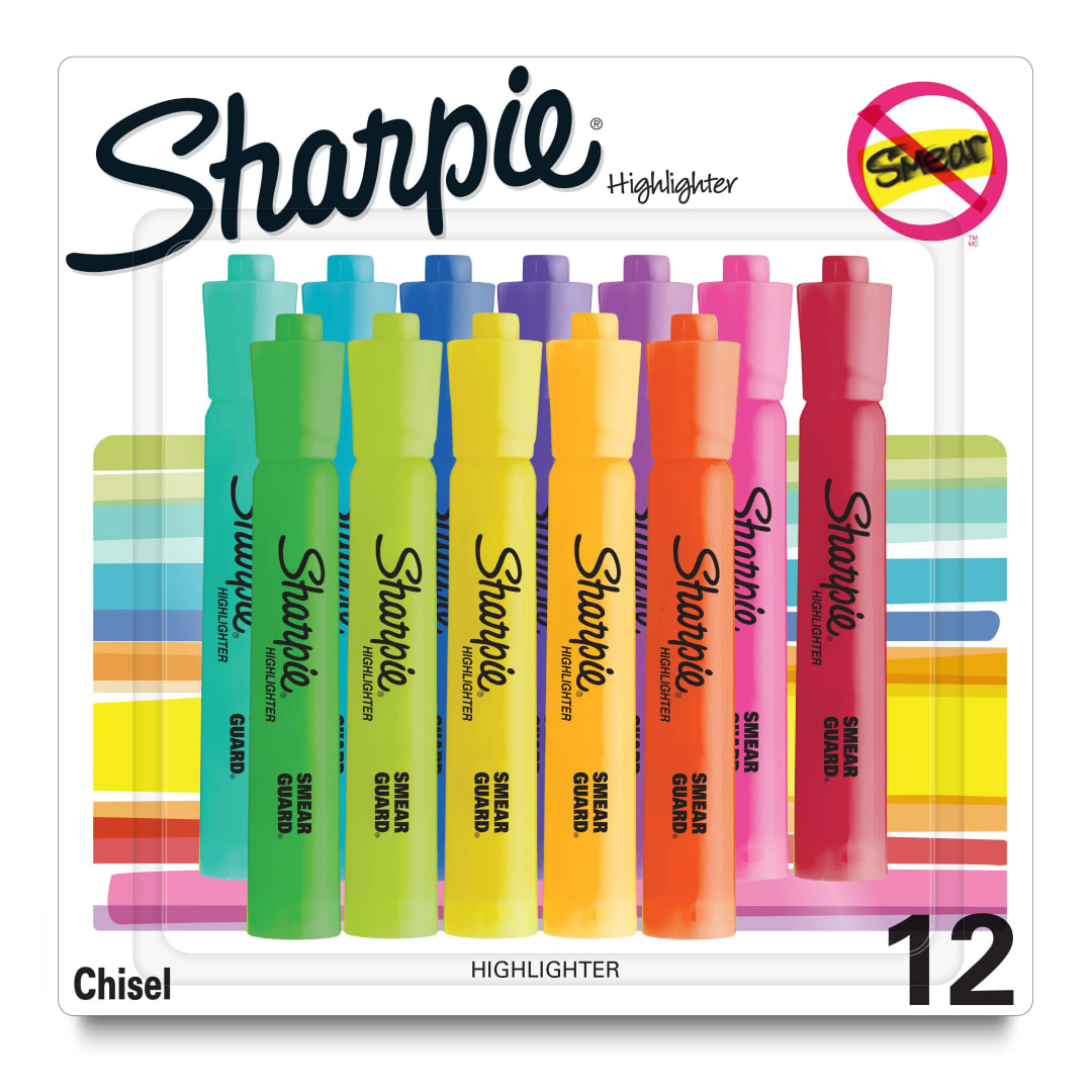 SHARPIE TANK V2 CLR FL ASST 12CT BL