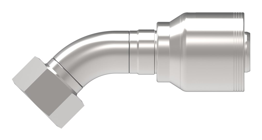 Aeroquip 1 1/4 Female ORS 45 Degree X 1 1/4 Hose Fitting 4 Way