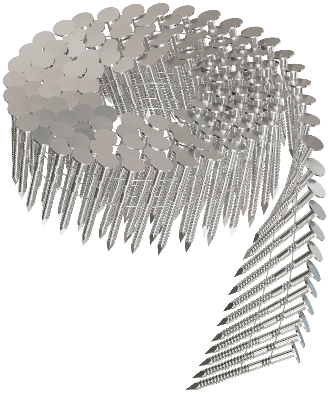 Simpson Strong-Tie T11A175RNJ 15° Wire Coil, Full Round Head, Ring-Shank Roofing Nail — 1-3/4 in. Type 316 (3600-Qty) (Pack of 56)