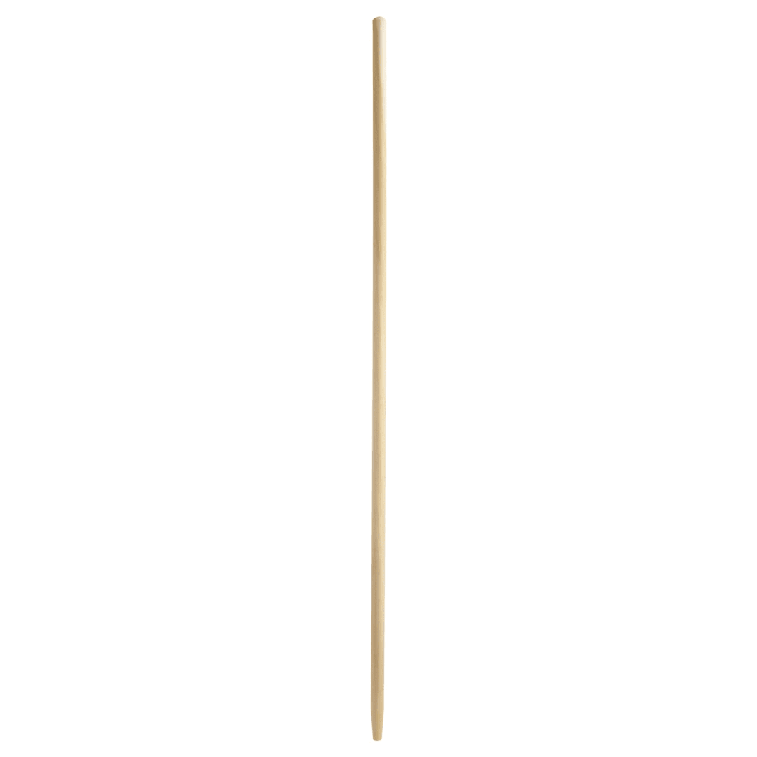 60" Tapered Wood Broom Handle, 1 1/8", Natural