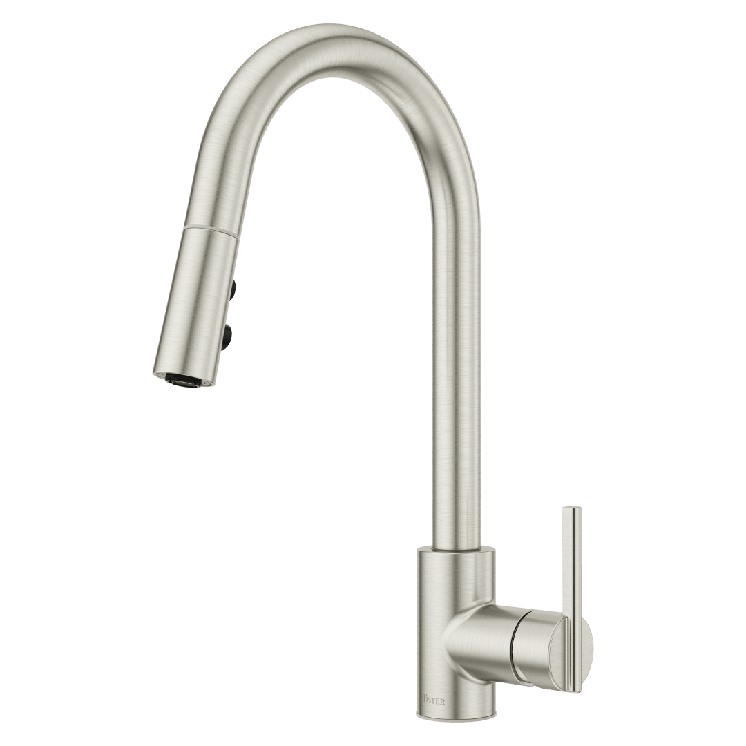 Modern Pull-Down Kitchen Faucet in Stainless Steel