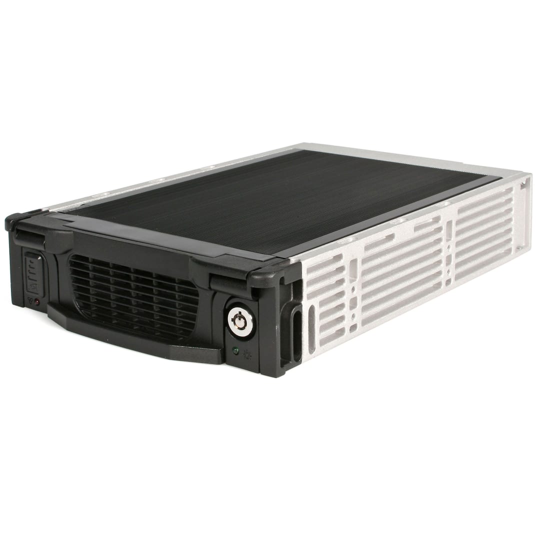 Black Aluminum Serial ATA Cushioned Drive Drawer