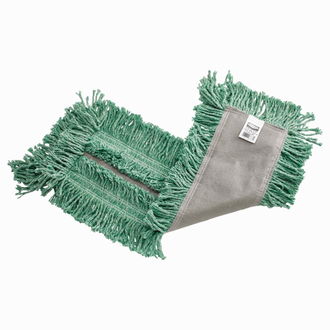 Rubbermaid Commercial Products 24" Disposable Cut-End Blend Dust Mop, Green
