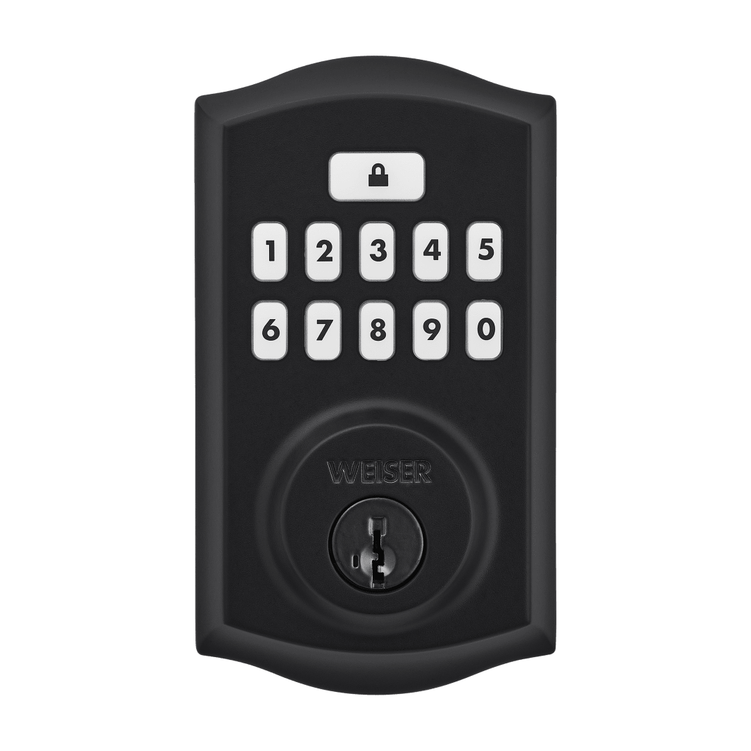 GED9260 SmartCode® Traditional Electronic Deadbolt featuring SmartKey Security™ in Matte Black