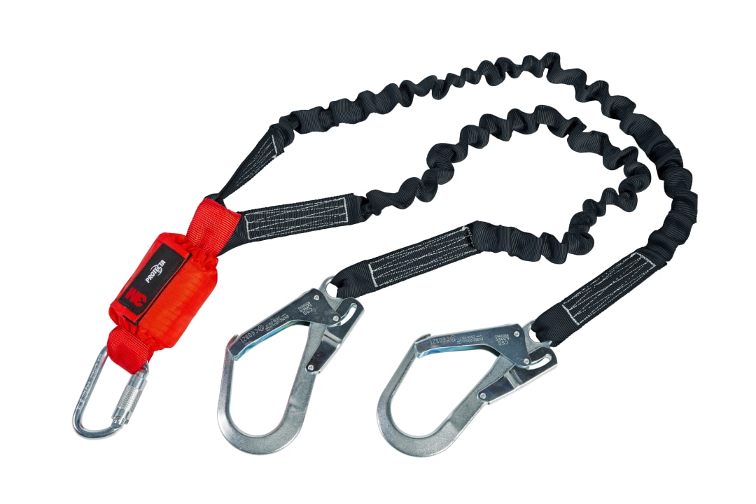 3M™ Protecta® Şok Emicili Lanyard, Elastik Dokuma, Çift Kollu, 2,00 m, 1260346
