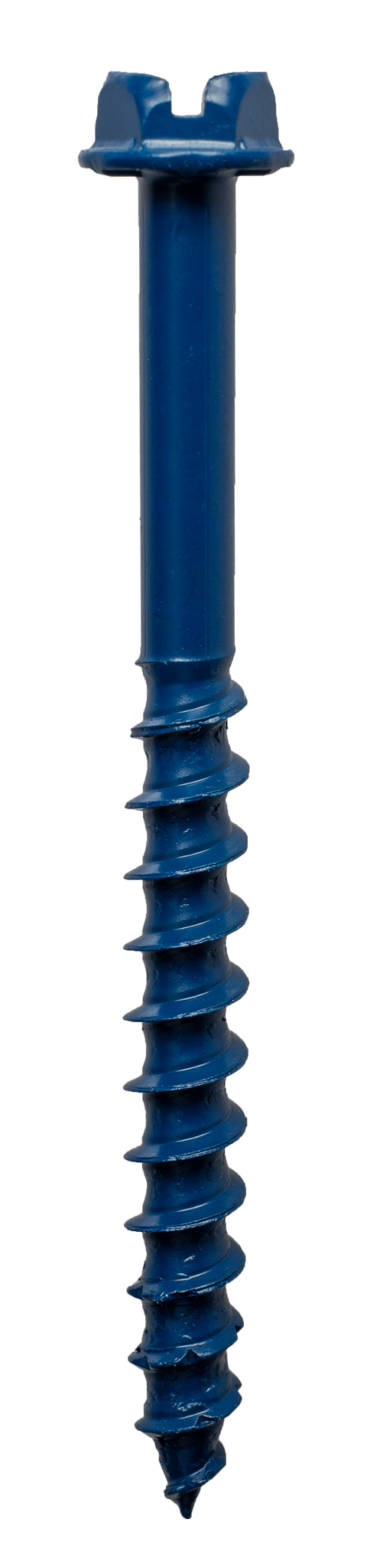 Simpson Strong-Tie TNT25234HC75 Titen Turbo™ — 1/4 in. x 2-3/4 in. Hex-Head Concrete and Masonry Screw, Blue (75-Qty) (Pack of 4)
