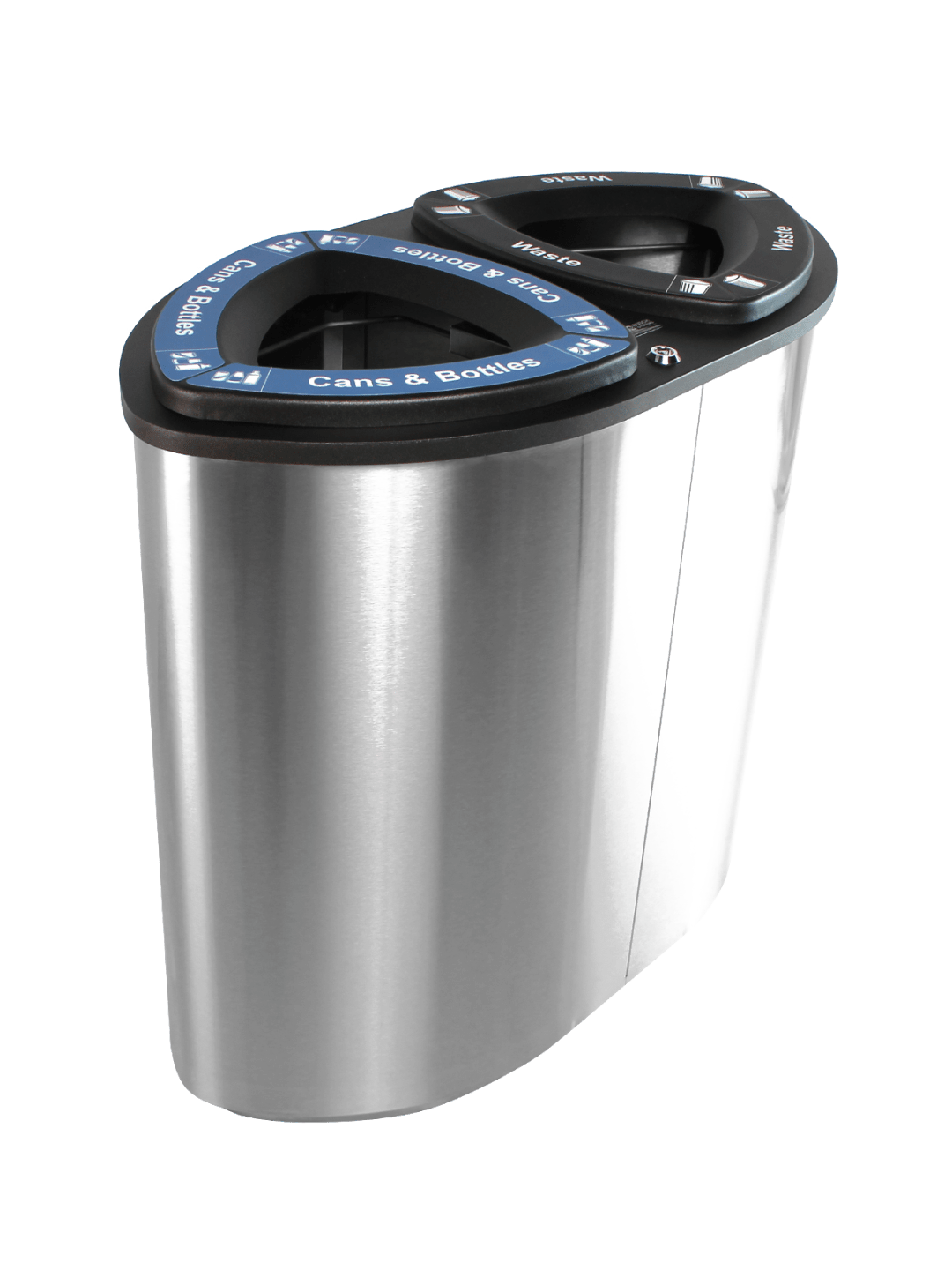  BOKA - Double - Cans & Bottles-Waste - Full - Stainless Steel