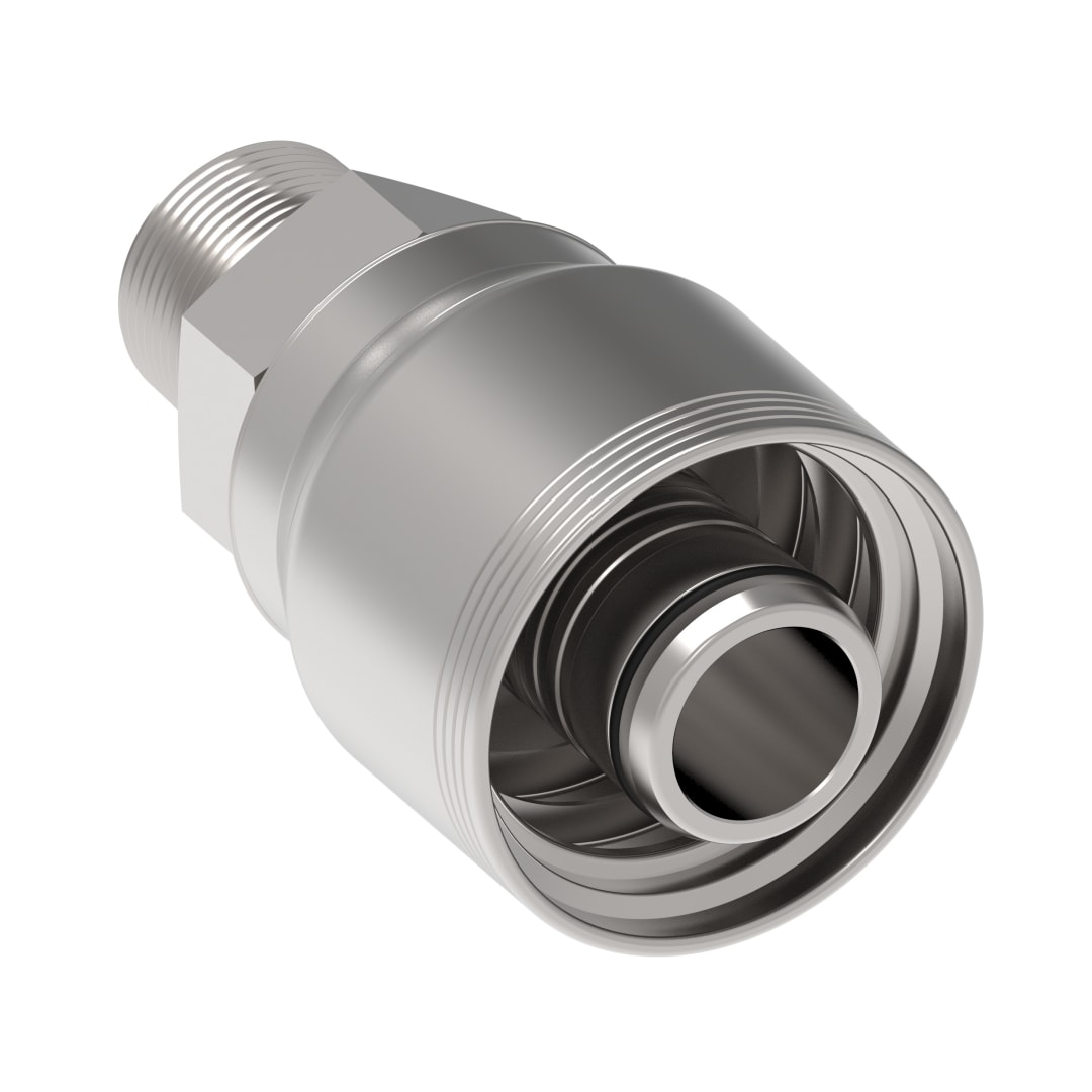 Aeroquip 1-1/4 NPT x 1" Hydraulic Hose Fitting 4 Wire