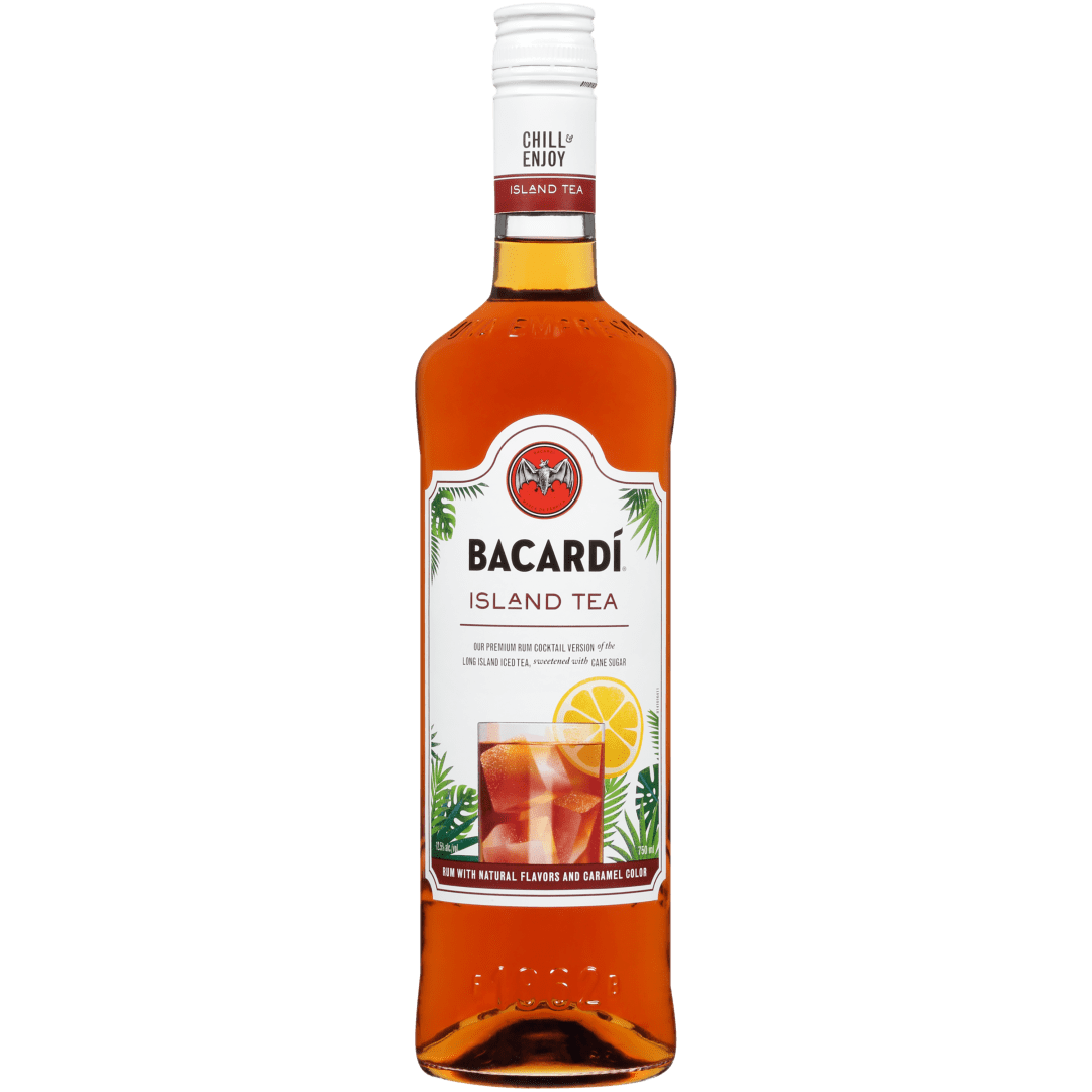 Bacardi Island Tea Ready To Serve Premium Rum Cocktail, Gluten Free 12.5% 750mL