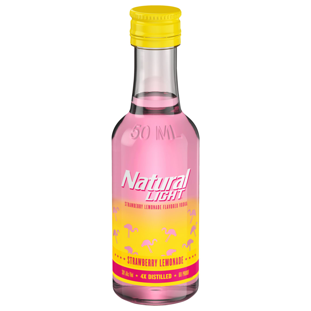Natural Light Vodka Strawberry Lemonade 50mL Bottle
