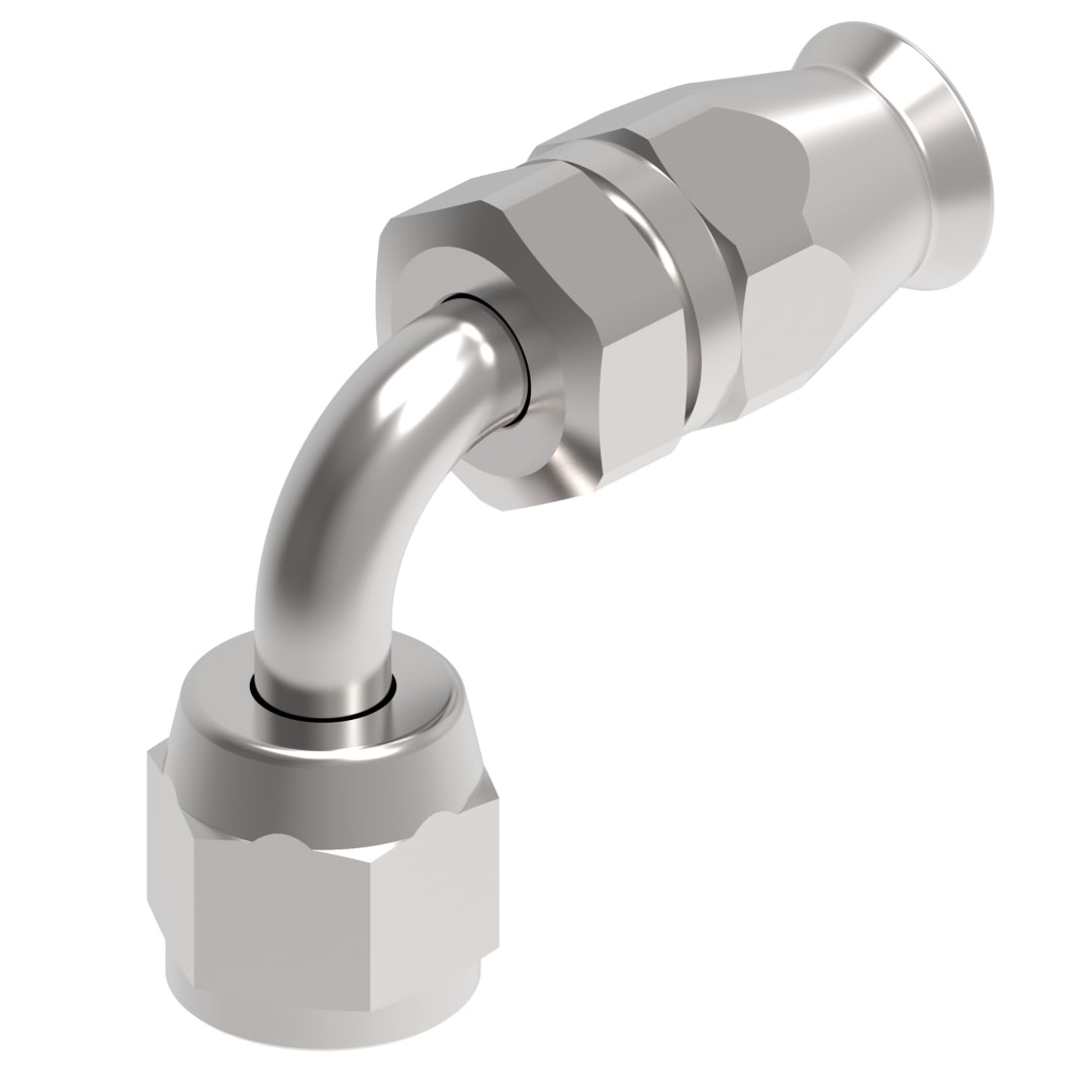 Aeroquip 5/8 Female JIC Swivel 90deg X 5/8 Teflon Hose