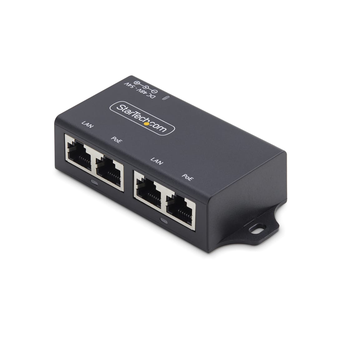 2 Port 802 3at 2 x 30W Gigabit PoE Injector EU UK