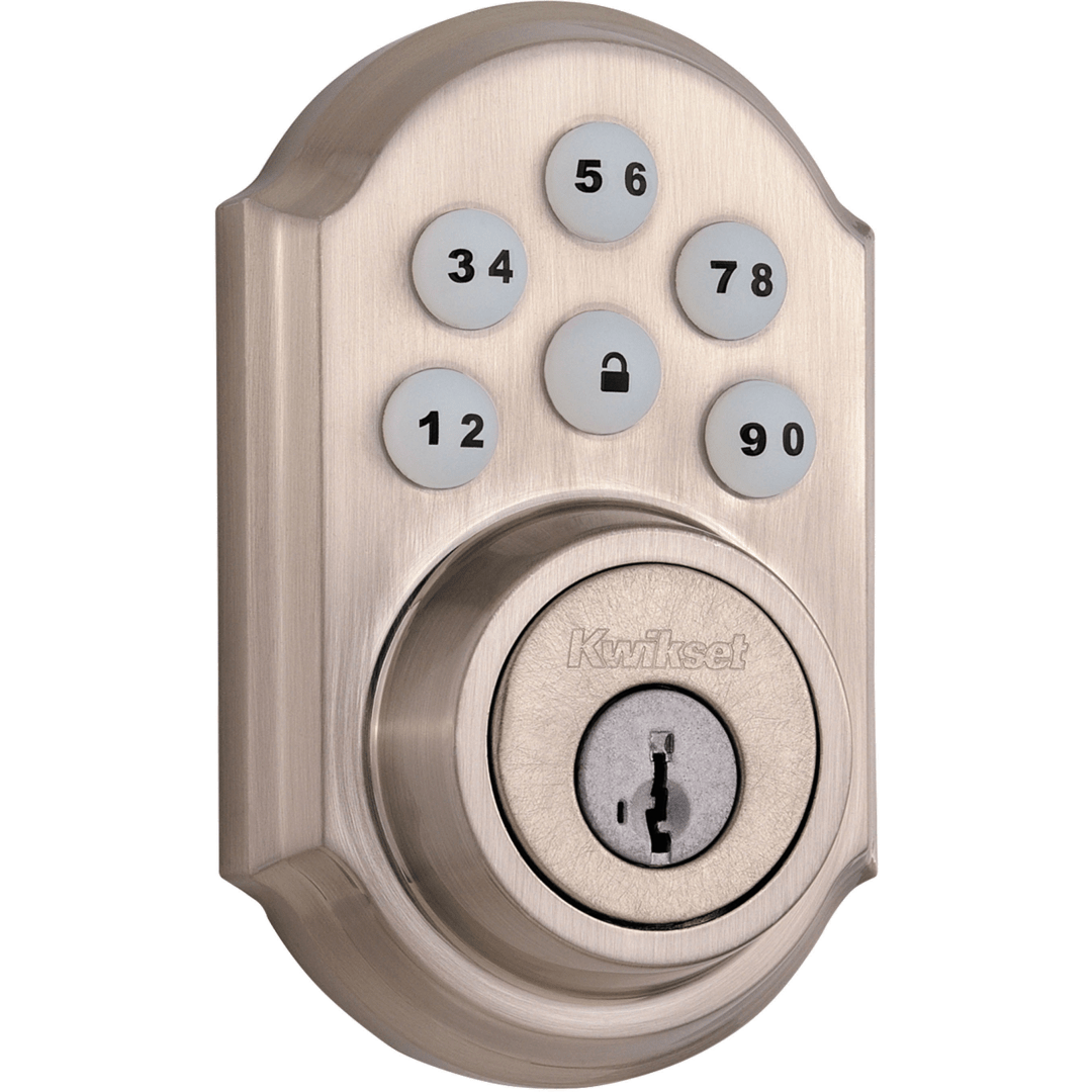 910 SmartCode® Electronic Deadbolt featuring SmartKey Security™ and ZigBee Technology in Satin Nickel