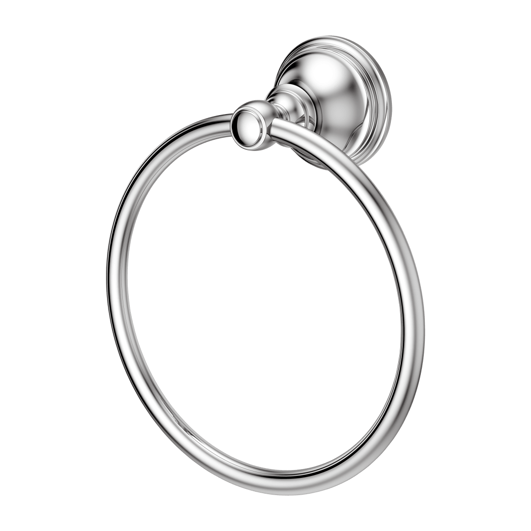 Tisbury Towel Ring in Polished Chrome
