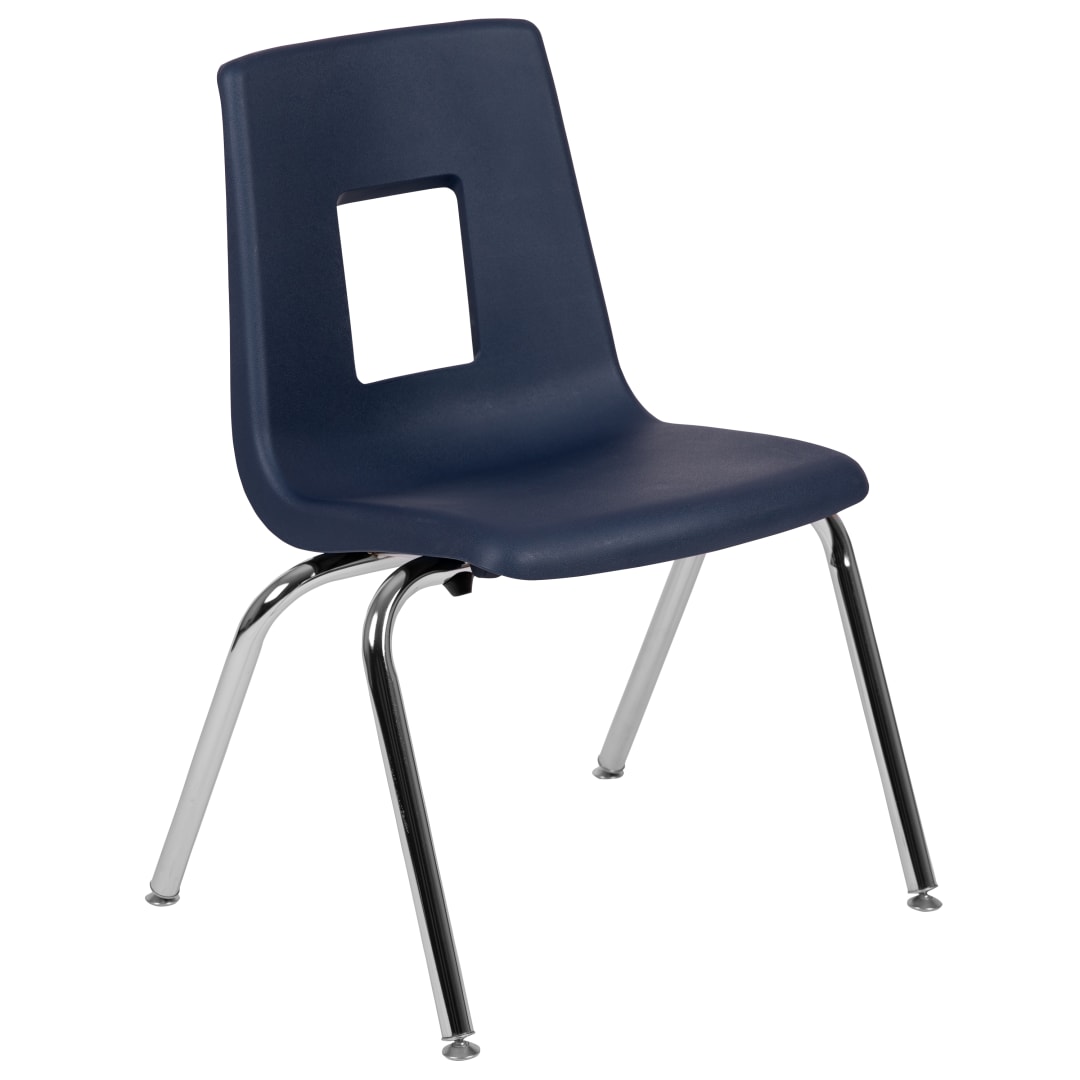 Mickey Advantage Navy Student Stack School Chair - 16-inch