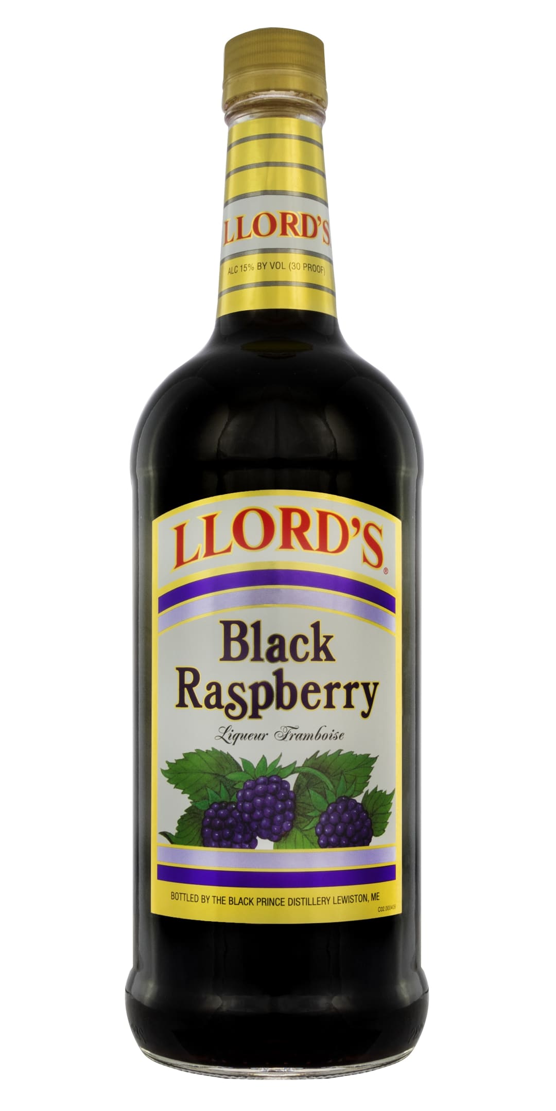 Llord's Black Raspberry Framboise Liqueur 1l 30 Proof
