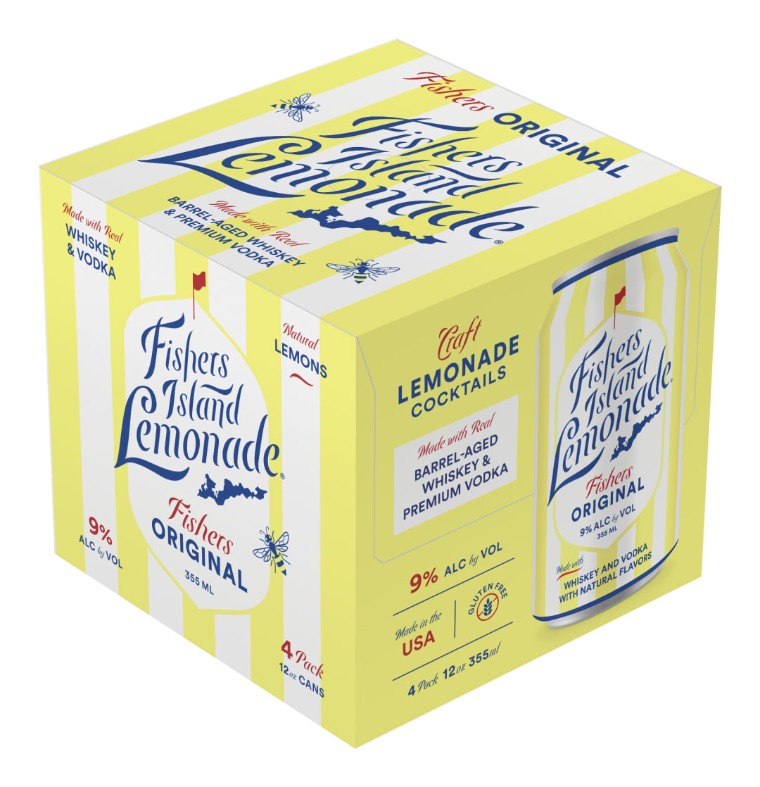 Fishers Island Lemonade Original 4 Pack of 355ml Cans